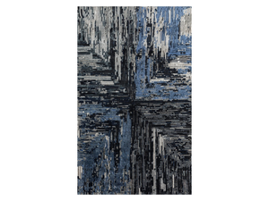 USL-205 Ebony/Medieval Blue - Handmade rug _ Jaipur Rugs